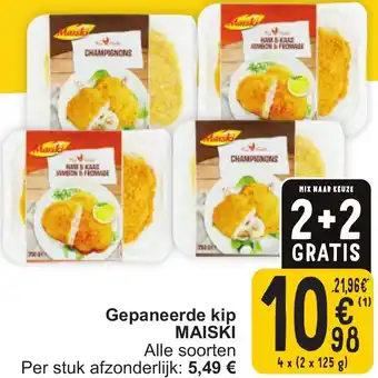 Cora Gepaneerde kip maiski aanbieding