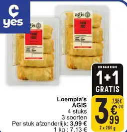 Cora Agis loempia's aanbieding