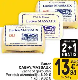 Cora Cabay/massaux boter aanbieding