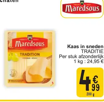 Cora Maredsous kaas in sneden traditie aanbieding