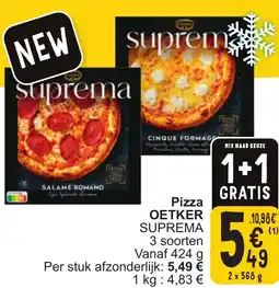 Cora Oetker suprema pizza aanbieding