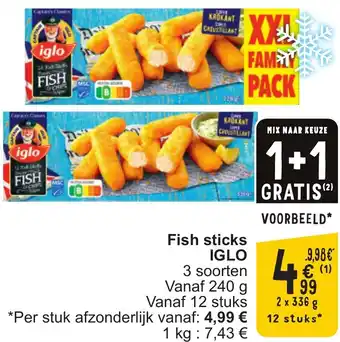 Cora Iglo Fish sticks aanbieding