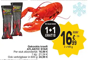 Cora Atlantic star gekookte kreeft aanbieding