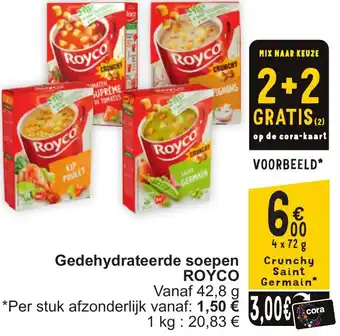 Cora Royco Gedehydrateerde soepen aanbieding