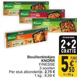 Cora Knorr finesse bouillonblokjes aanbieding