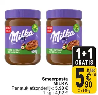 Cora Milka Smeerpasta aanbieding