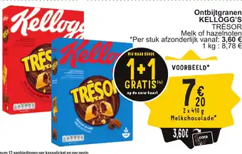 Cora Kellogg's trésor ontbijtgranen aanbieding