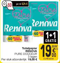 Cora Toiletpapier RENOVA aanbieding