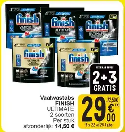 Cora Vaatwastabs FINISH aanbieding