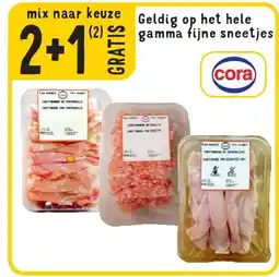 Cora Geldig op het hele gamma fijne sneetjes aanbieding