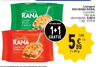 Cora Lasagne GIOVANNI RANA aanbieding