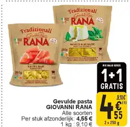 Cora Gevulde pasta GIOVANNI RANA aanbieding