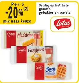 Cora Geldig op het hele gamma gebakjes en wafels aanbieding