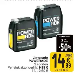 Cora Limonade POWERADE aanbieding