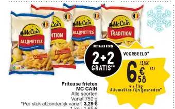 Cora Friteuse frieten MC CAIN aanbieding