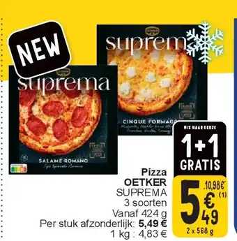 Cora Pizza OETKER aanbieding