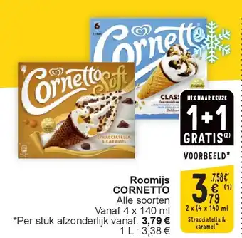 Cora Roomijs CORNETTO aanbieding