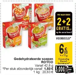 Cora Gedehydrateerde soepen ROYCO aanbieding