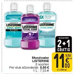 Cora Mondwater LISTERINE aanbieding