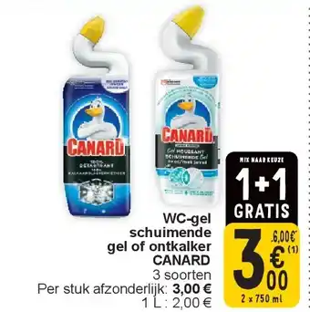 Cora WC-gel schuimende gel of ontkalker CANARD aanbieding