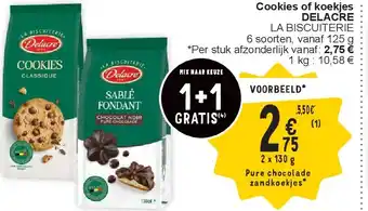 Cora Cookies of koekjes DELACRE aanbieding