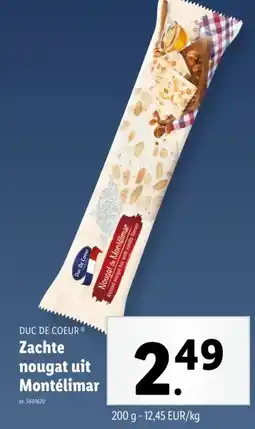 Lidl Zachte nougat uit Montélimar aanbieding