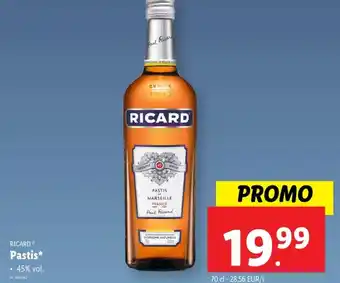 Lidl Pastis aanbieding