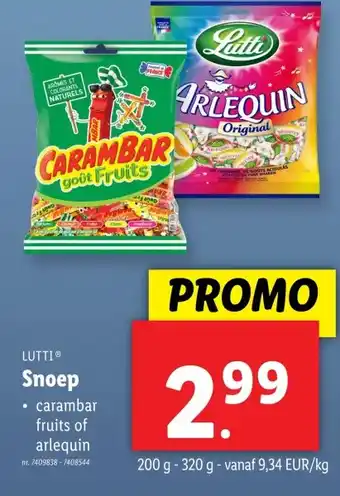 Lidl Snoep aanbieding