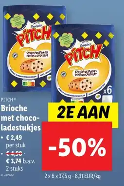 Lidl Brioche met choco- ladestukjes aanbieding