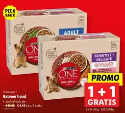 Lidl Natvoer hond aanbieding