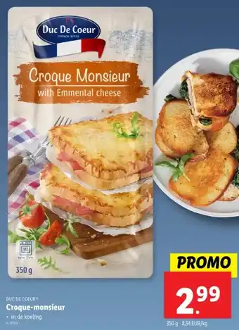 Lidl Croque-monsieur aanbieding