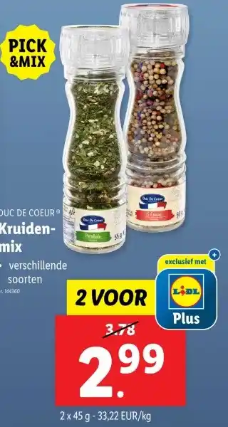 Lidl Kruiden- mix aanbieding