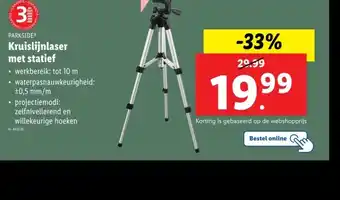 Lidl Kruislijnlaser met statief aanbieding