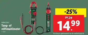 Lidl Tang-of stiftmultimeter aanbieding