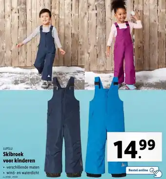 Lidl Skibroek voor kinderen aanbieding