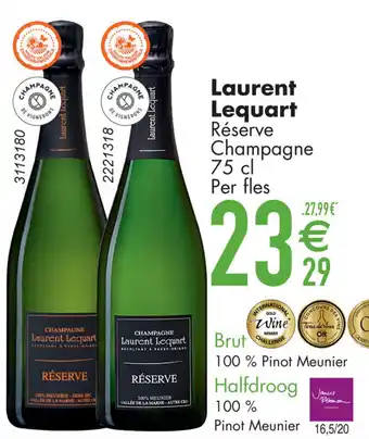 Cora Laurent Lequart Réserve Champagne aanbieding