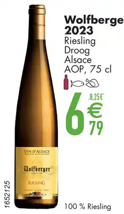 Cora Wolfberger 2023 Riesling Droog Alsace aanbieding