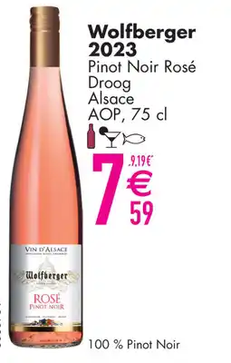 Cora Wolfberger 2023 Pinot Noir Rosé Droog Alsace aanbieding