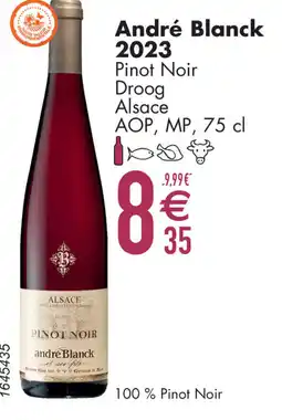 Cora André Blanck 2023 Pinot Noir Droog Alsace aanbieding