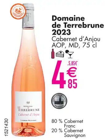 Cora Domaine de Terrebrune 2023 Cabernet d'Anjou AOP, MD aanbieding