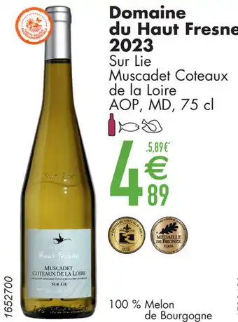 Cora Domaine du Haut Fresne 2023 Sur Lie Muscadet Coteaux de la Loire aanbieding