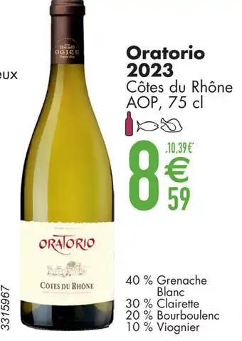 Cora Oratorio 2023 Côtes du Rhône AOP aanbieding