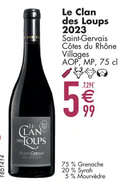 Cora Le Clan des Loups 2023 Saint-Gervais Côtes du Rhône Villages AOP, MP aanbieding