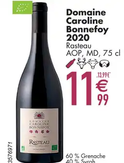 Cora Domaine Caroline Bonnefoy 2020 Rasteau aanbieding