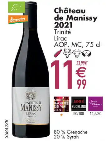 Cora Château de Manissy 2021 Trinité Lirac aanbieding