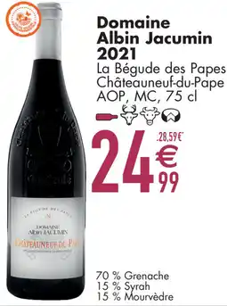 Cora Domaine Albin Jacumin 2021 aanbieding