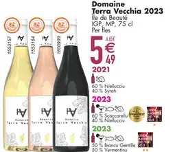 Cora Domaine Terra Vecchia 2023 Île de Beauté IGP, MP aanbieding