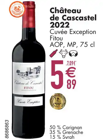 Cora Château de Cascastel 2022 Cuvée Exception Fitou AOP, MP aanbieding