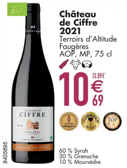 Cora Château de Ciffre 2021 Terroirs d'Altitude Faugères AOP, MP aanbieding