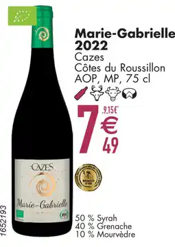 Cora Marie-Gabrielle 2022 Cazes Côtes du Roussillon AOP, MP aanbieding